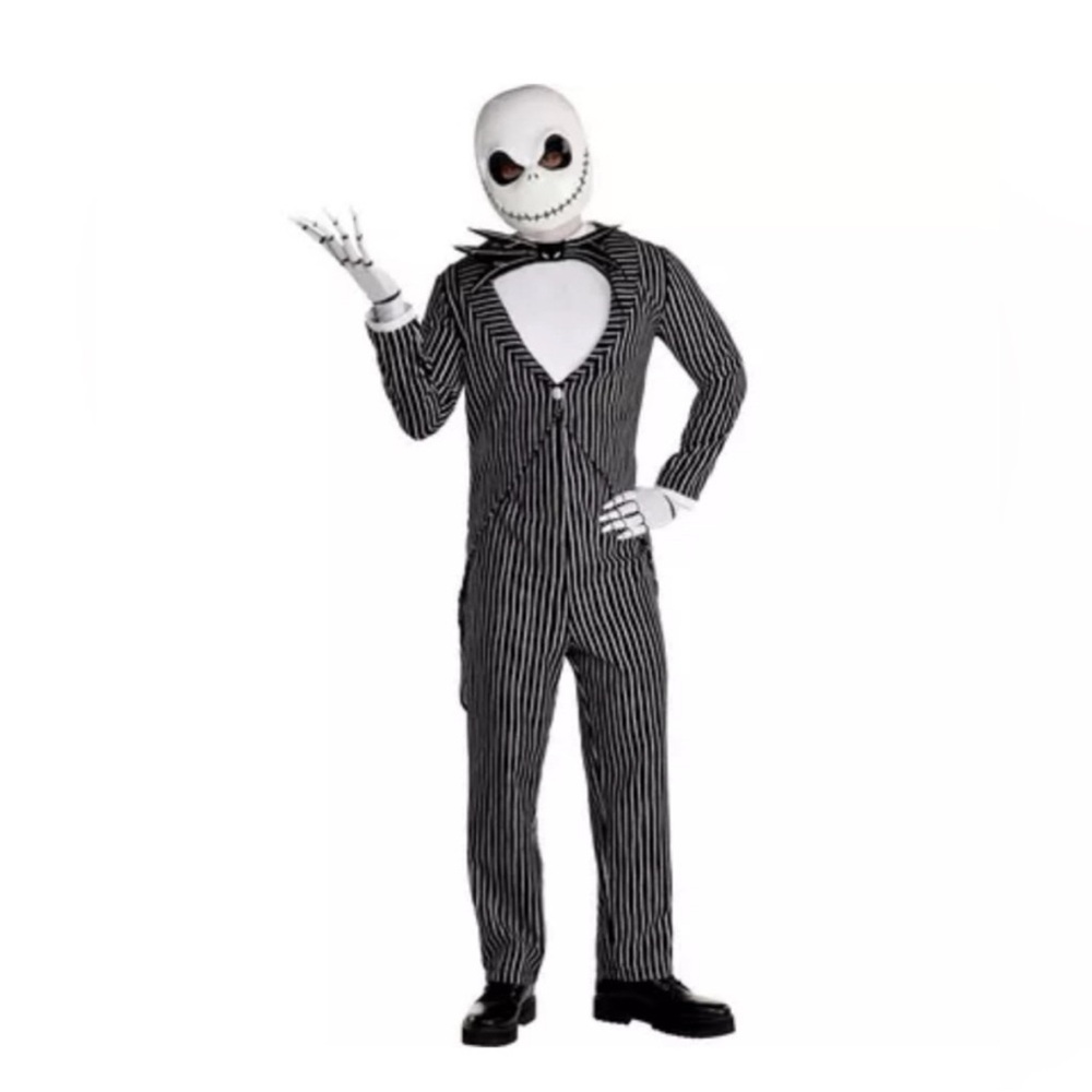 Nightmare Before Christmas Jack Skellington - Black and White Striped Costume